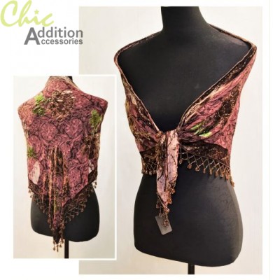 Beaded shawl BVT-013B